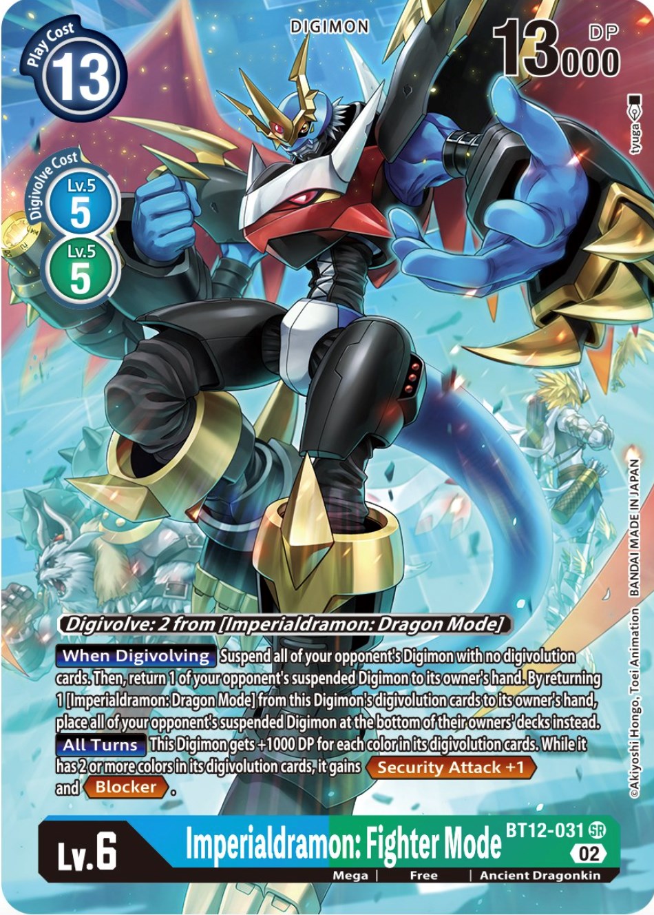 Imperialdramon: Fighter Mode [BT12-031] (Alternate Art) [Across Time] | Cracking-Singles