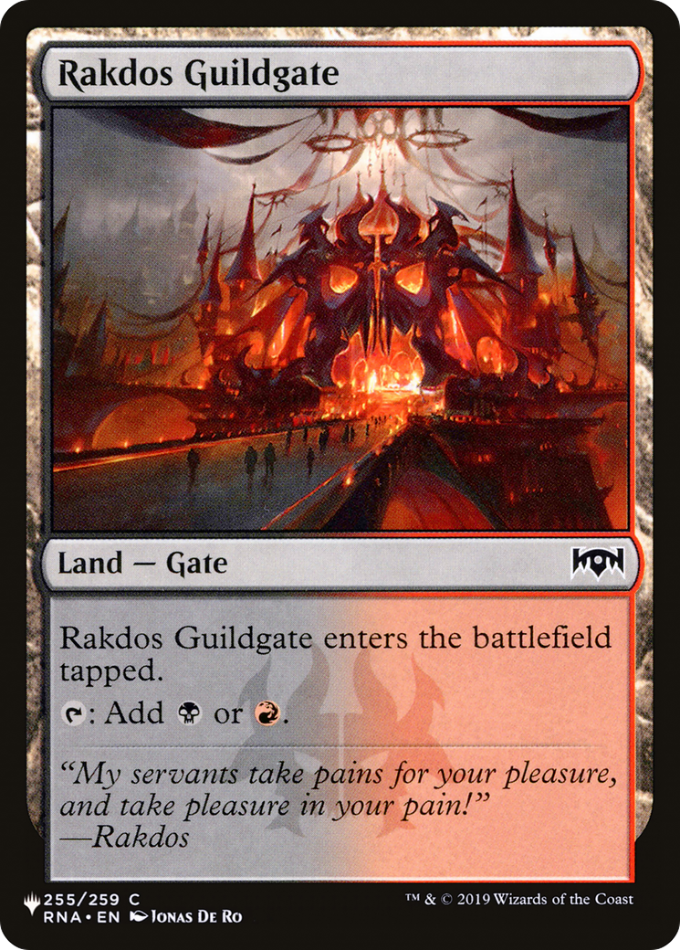 Rakdos Guildgate [The List] | Cracking-Singles