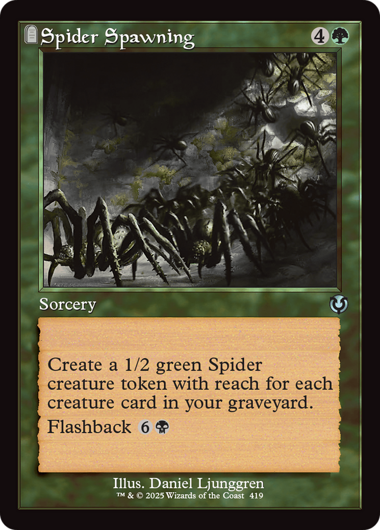 Spider Spawning (Retro Frame) [Innistrad Remastered] | Cracking-Singles