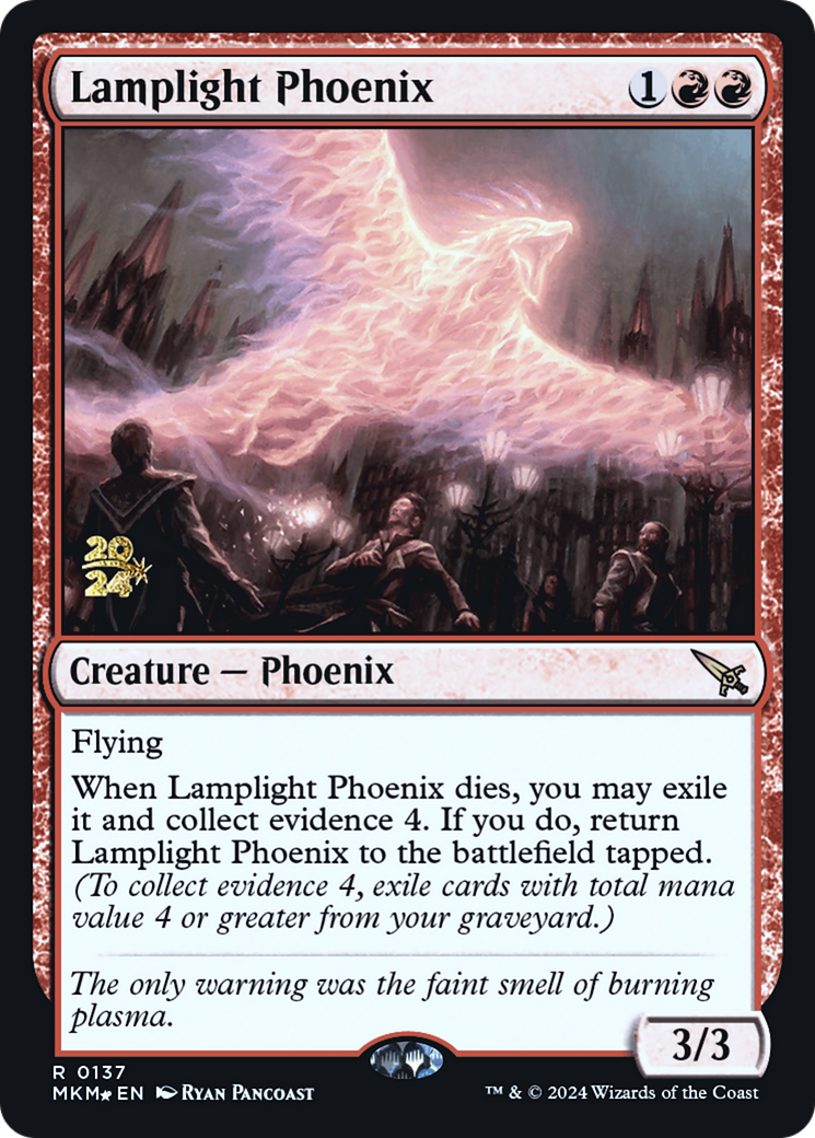 Lamplight Phoenix [Murders at Karlov Manor Prerelease Promos] | Cracking-Singles