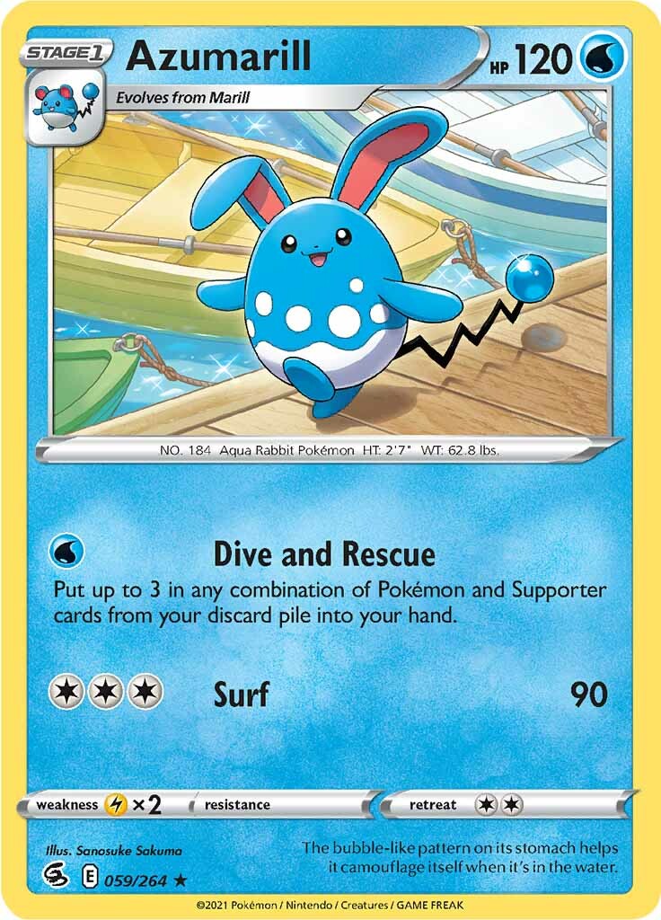 Azumarill (059/264) [Sword & Shield: Fusion Strike] | Cracking-Singles