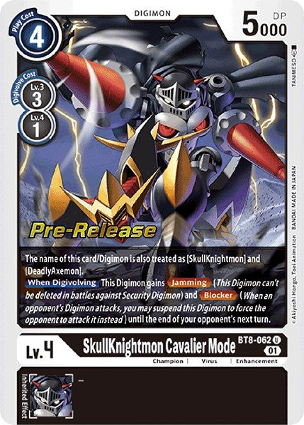 SkullKnightmon: Cavalier Mode [BT8-062] [New Awakening Pre-Release Cards] | Cracking-Singles