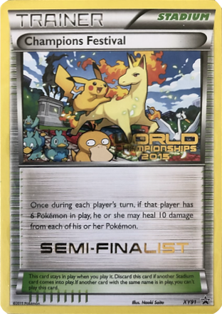 Champions Festival (XY91) (2015 Semi-Finalist) [XY: Black Star Promos] | Cracking-Singles