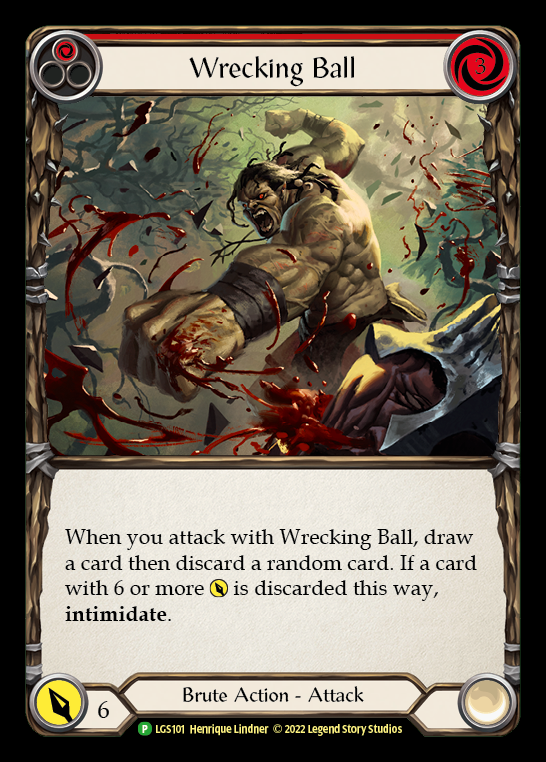 Wrecking Ball [LGS101] (Promo)  Rainbow Foil | Cracking-Singles