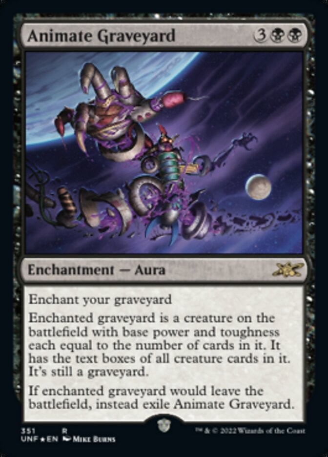 Animate Graveyard (Galaxy Foil) [Unfinity] | Cracking-Singles