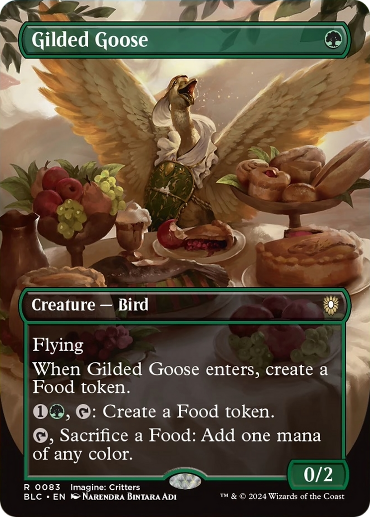 Gilded Goose (Borderless) [Bloomburrow Commander] | Cracking-Singles