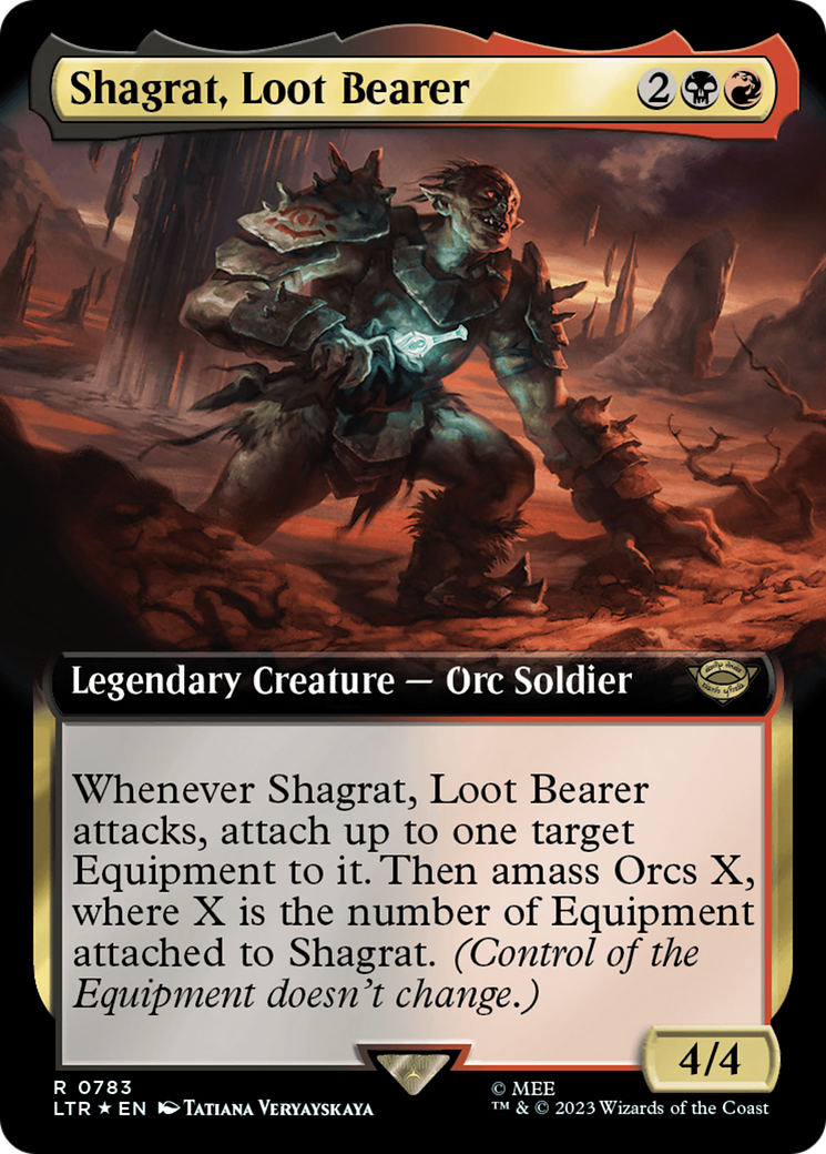 Shagrat, Loot Bearer (Extended Art) (Surge Foil) [The Lord of the Rings: Tales of Middle-Earth] | Cracking-Singles