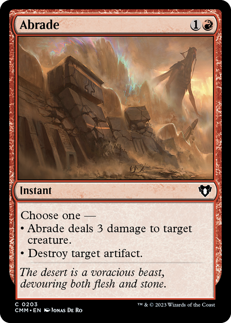 Abrade [Commander Masters] | Cracking-Singles