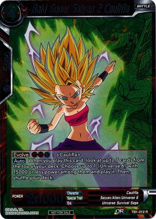 Bold Super Saiyan 2 Caulifla (Event Pack 2 - 2018) (TB1-012) [Promotion Cards] | Cracking-Singles