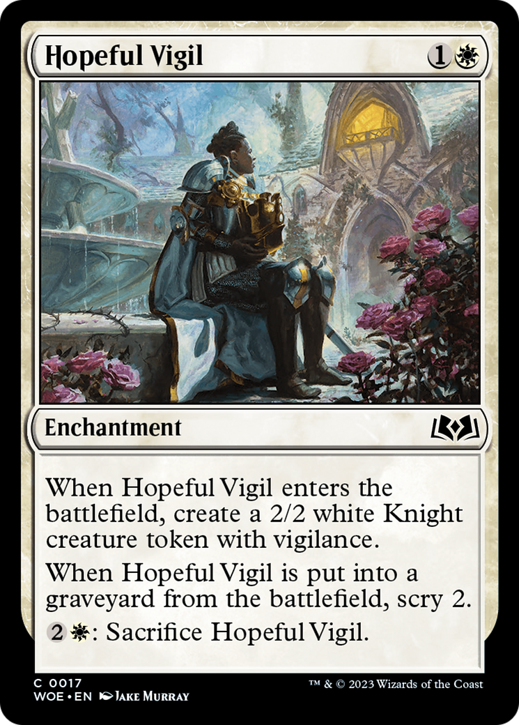 Hopeful Vigil [Wilds of Eldraine] | Cracking-Singles