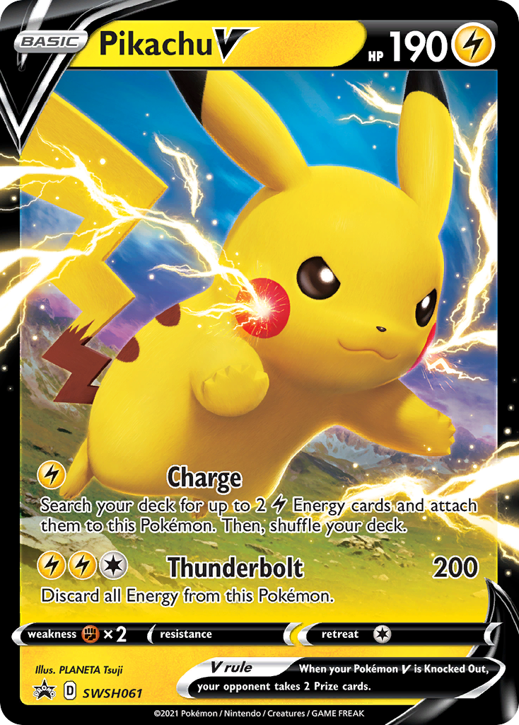 Pikachu V (SWSH061) [Sword & Shield: Black Star Promos] | Cracking-Singles