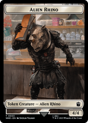 Alien Rhino // Mutant Double-Sided Token [Doctor Who Tokens] | Cracking-Singles