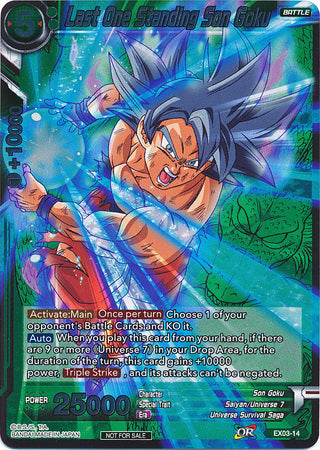 Last One Standing Son Goku (Event Pack 2 - 2018) (EX03-14) [Promotion Cards] | Cracking-Singles