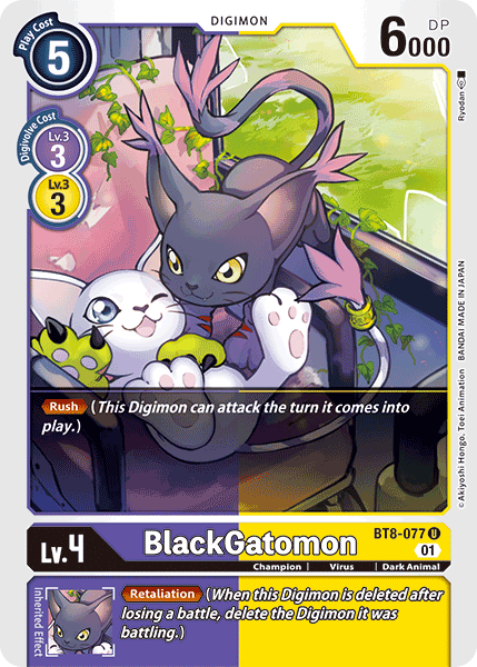 BlackGatomon [BT8-077] [New Awakening] | Cracking-Singles