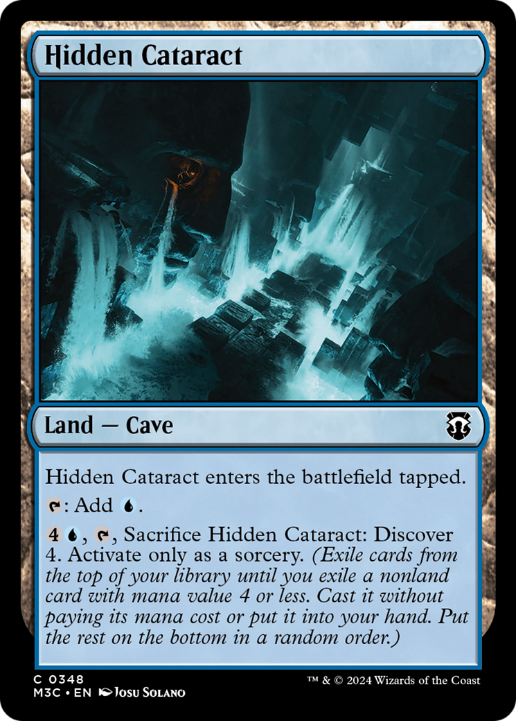 Hidden Cataract (Ripple Foil) [Modern Horizons 3 Commander] | Cracking-Singles