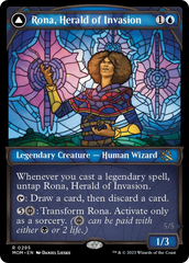 Rona, Herald of Invasion // Rona, Tolarian Obliterator (Showcase Planar Booster Fun) [March of the Machine] | Cracking-Singles