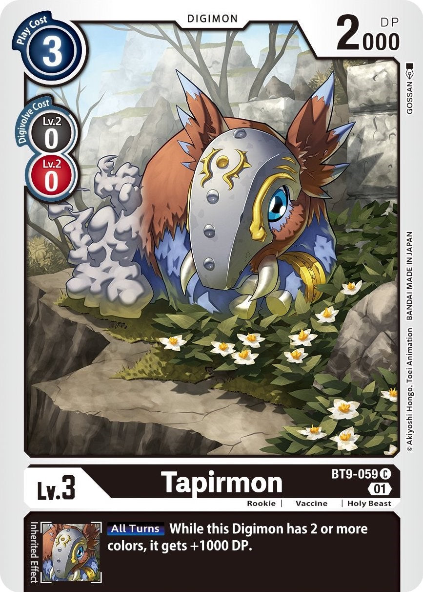 Tapirmon [BT9-059] [X Record] | Cracking-Singles