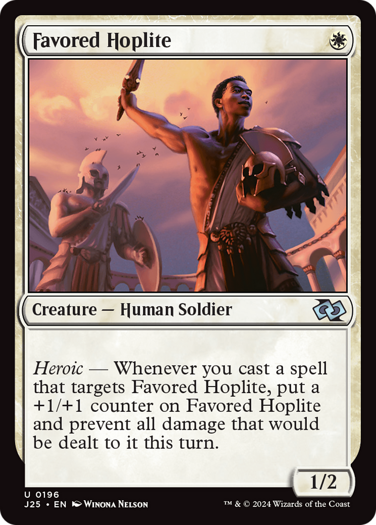 Favored Hoplite [Foundations Jumpstart] | Cracking-Singles