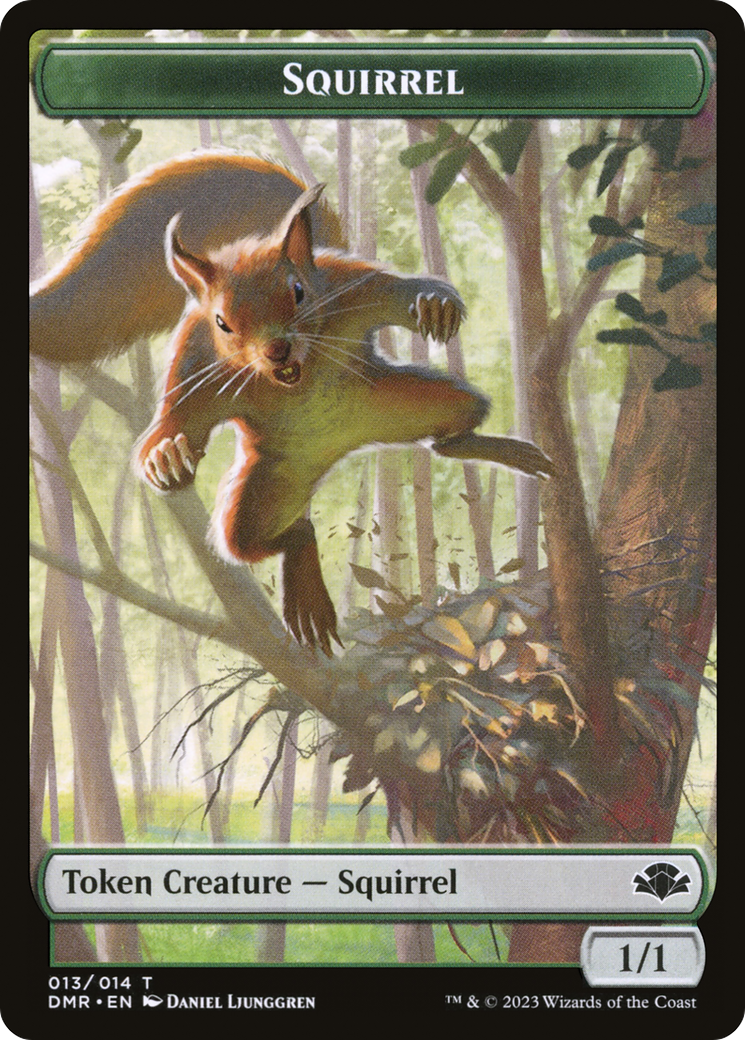 Squirrel Token [Dominaria Remastered Tokens] | Cracking-Singles