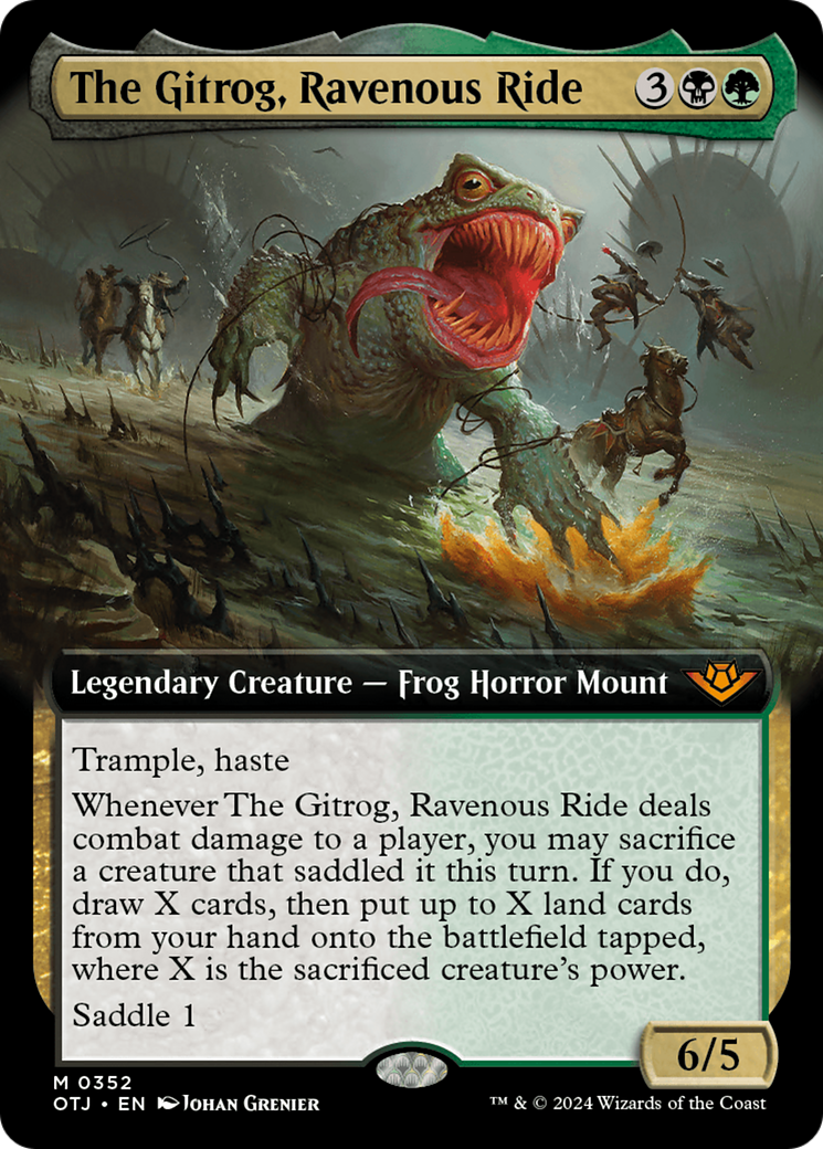 The Gitrog, Ravenous Ride (Extended Art) [Outlaws of Thunder Junction] | Cracking-Singles