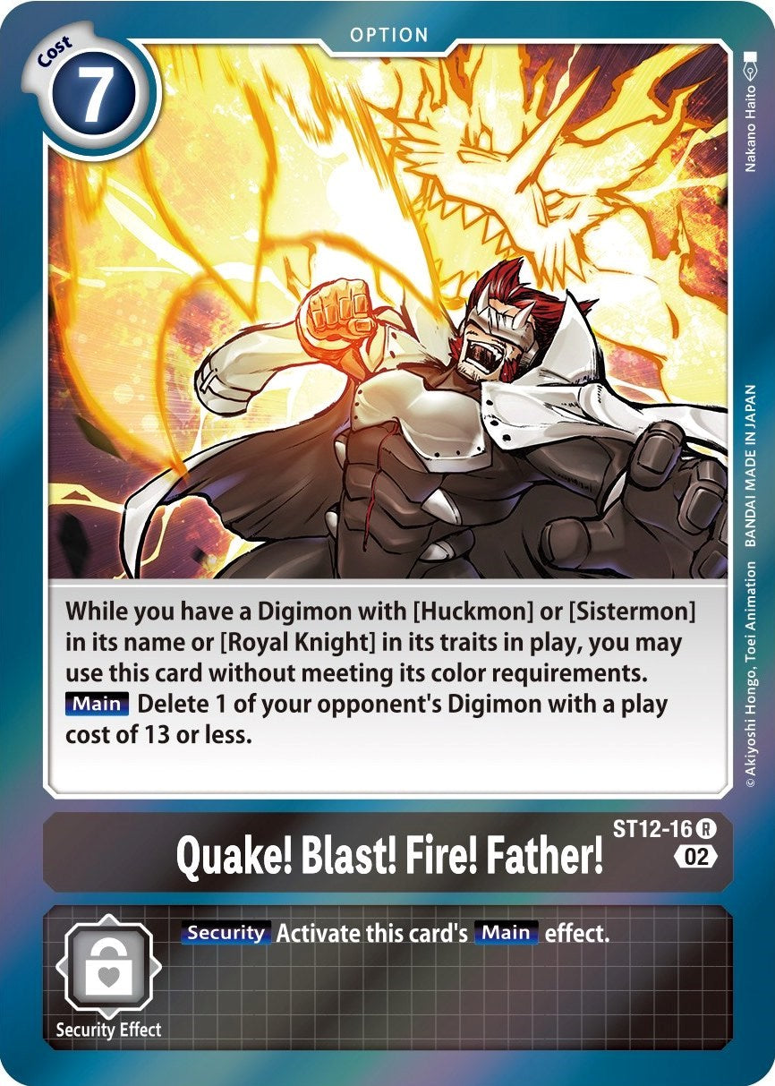 Quake! Blast! Fire! Father! [ST12-16] [Starter Deck: Jesmon] | Cracking-Singles