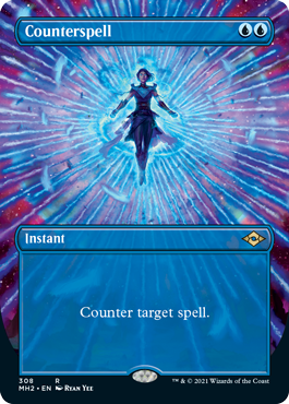 Counterspell (Borderless Alternate Art) [Modern Horizons 2] | Cracking-Singles