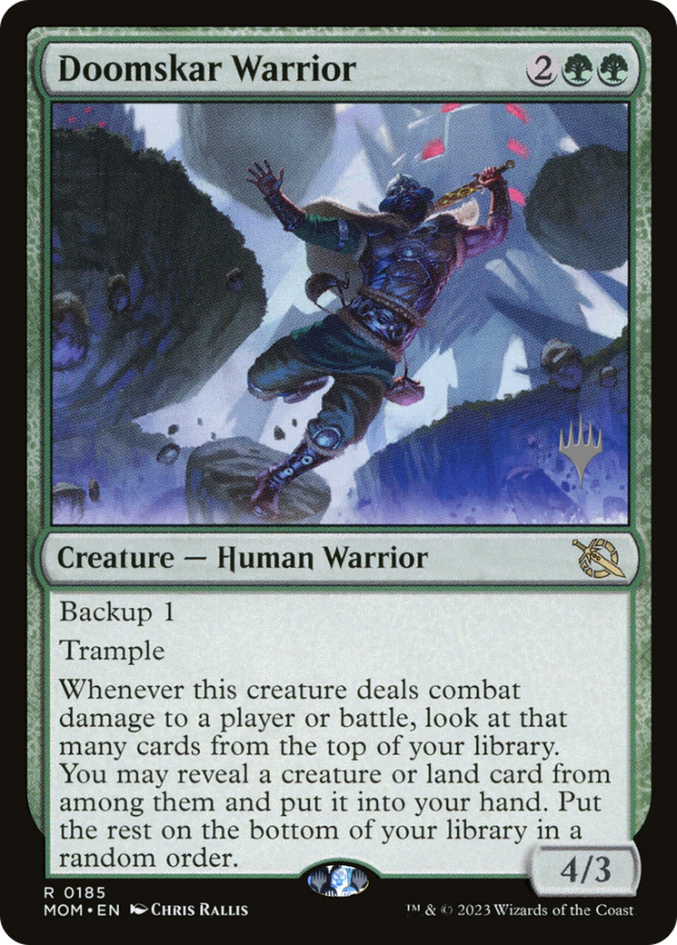 Doomskar Warrior (Promo Pack) [March of the Machine Promos] | Cracking-Singles