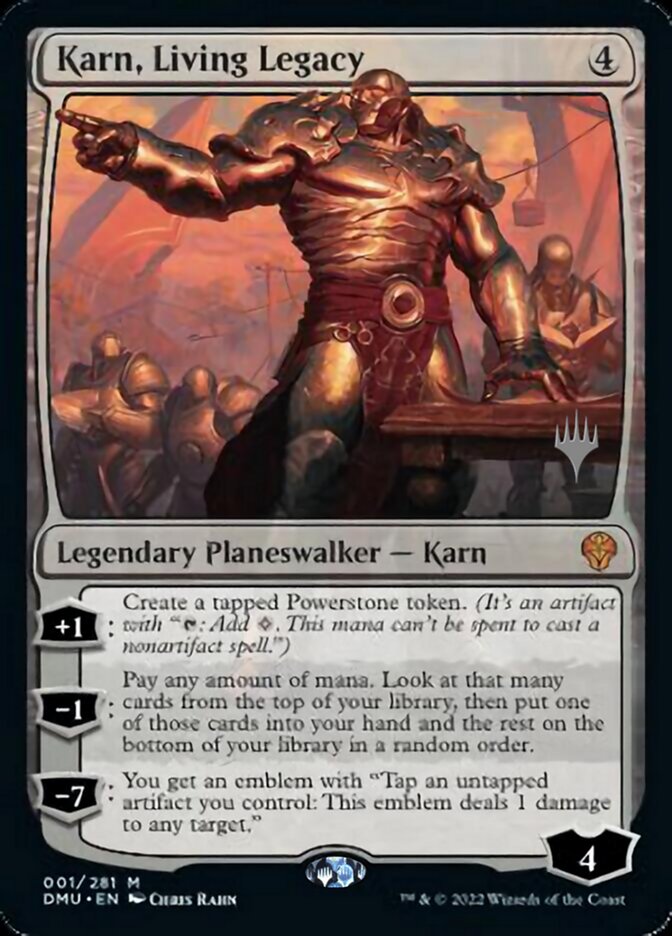 Karn, Living Legacy (Promo Pack) [Dominaria United Promos] | Cracking-Singles