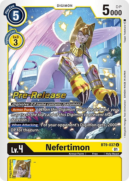 Nefertimon [BT9-037] [X Record Pre-Release Promos] | Cracking-Singles