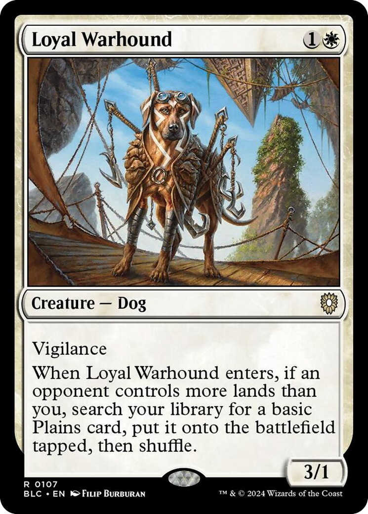 Loyal Warhound [Bloomburrow Commander] | Cracking-Singles