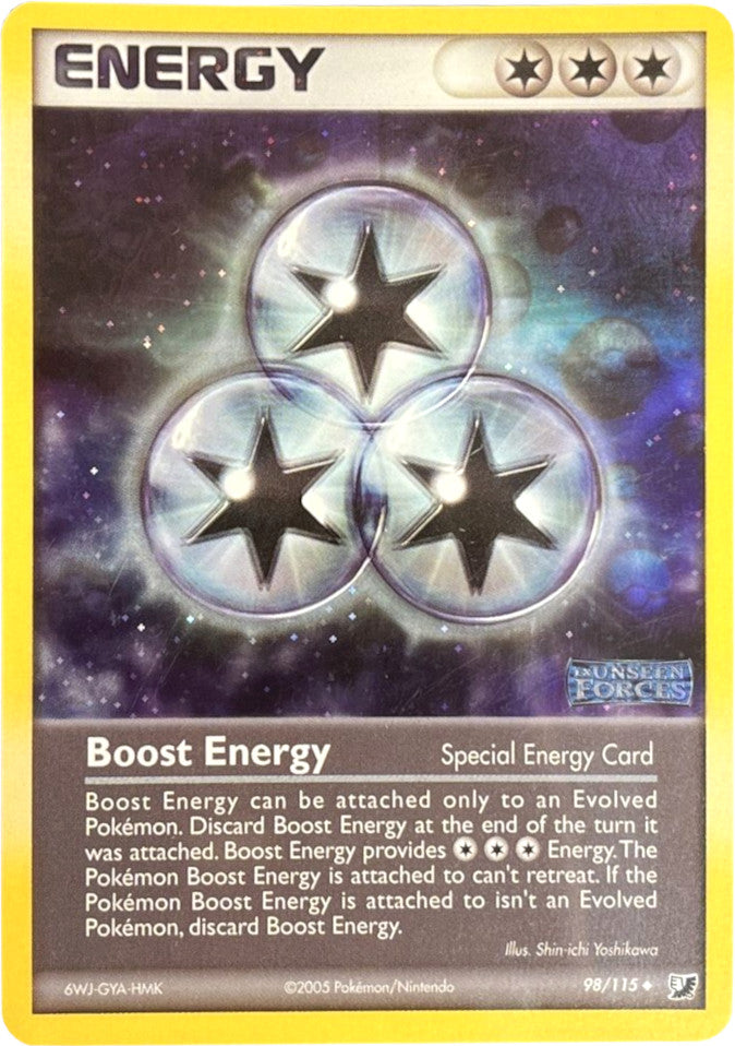 Boost Energy (98/115) (Stamped) [EX: Unseen Forces] | Cracking-Singles