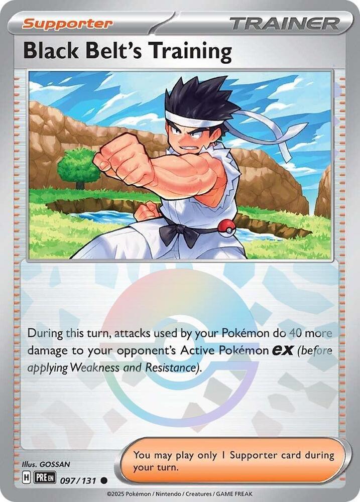 Black Belt's Training (097/131) (Poke Ball Pattern) [Scarlet & Violet: Prismatic Evolutions] | Cracking-Singles