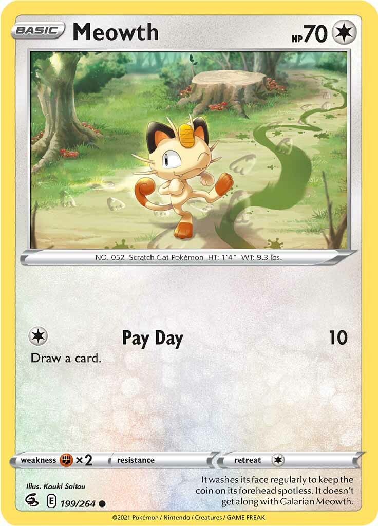 Meowth (199/264) [Sword & Shield: Fusion Strike] | Cracking-Singles