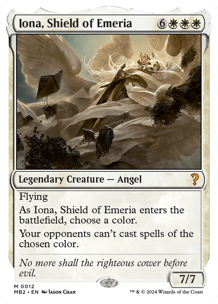 Iona, Shield of Emeria (White Border) [Mystery Booster 2] | Cracking-Singles