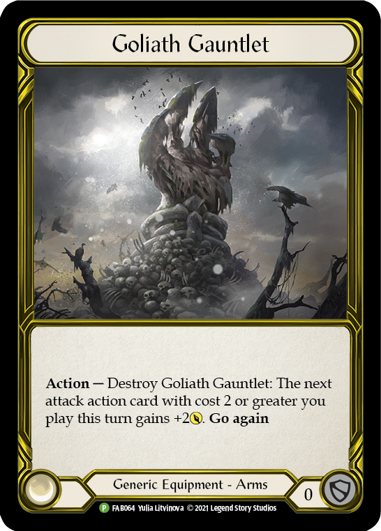 Goliath Gauntlet (Golden) [FAB064] (Promo)  Cold Foil | Cracking-Singles