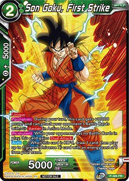 Son Goku, First Strike (Tournament Pack Vol. 8) (P-386) [Tournament Promotion Cards] | Cracking-Singles