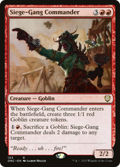 Siege-Gang Commander [Phyrexia: All Will Be One Commander] | Cracking-Singles