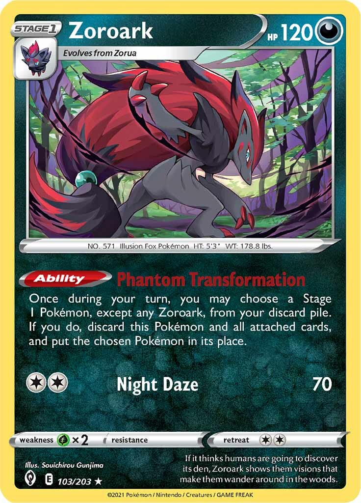 Zoroark (103/203) [Sword & Shield: Evolving Skies] | Cracking-Singles