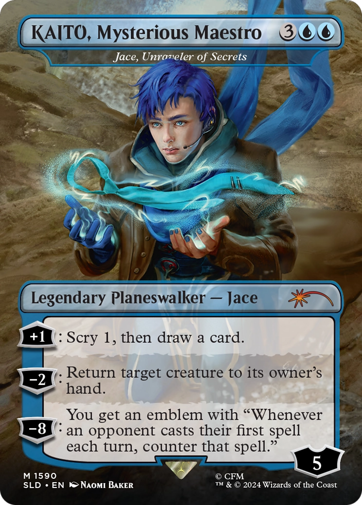 KAITO, Mysterious Maestro - Jace, Unraveler of Secrets [Secret Lair Drop Series] | Cracking-Singles