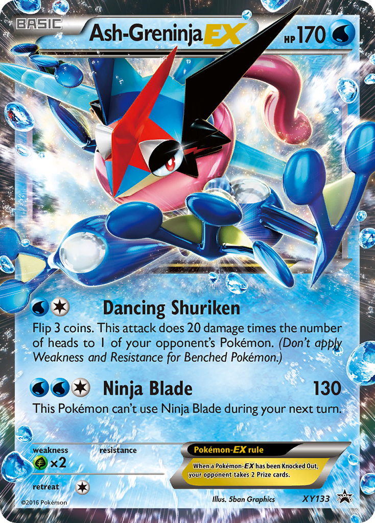 Ash-Greninja EX (XY133) [XY: Black Star Promos] | Cracking-Singles