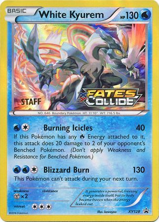 White Kyurem (XY128) (Staff) [XY: Black Star Promos] | Cracking-Singles