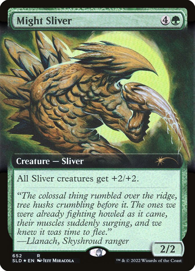 Might Sliver (Extended Art) [Secret Lair Drop Promos] | Cracking-Singles