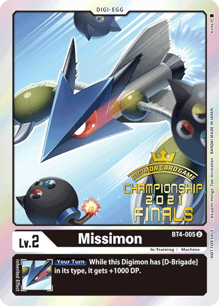 Missimon [BT4-005] (2021 Championship Finals Event Pack Alt-Art Gold Stamp Set) [Great Legend Promos] | Cracking-Singles