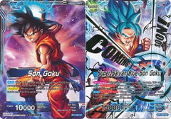 Son Goku // Super Saiyan Blue Son Goku (Hot Stamped) (BT1-030) [Promotion Cards] | Cracking-Singles