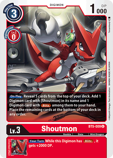 Shoutmon [BT5-009] [Battle of Omni] | Cracking-Singles