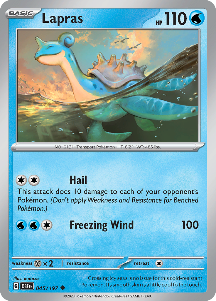 Lapras (045/197) [Scarlet & Violet: Obsidian Flames] | Cracking-Singles