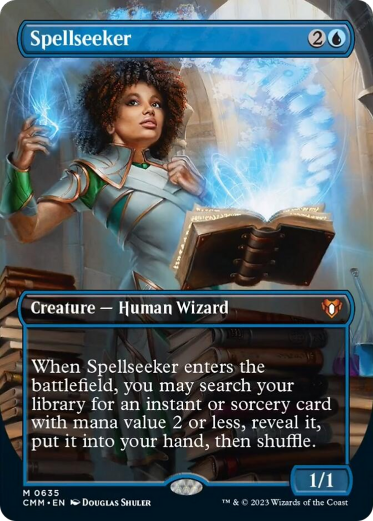 Spellseeker (Borderless Alternate Art) [Commander Masters] | Cracking-Singles