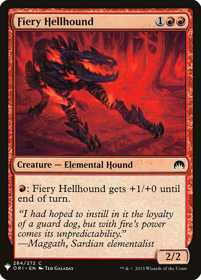 Fiery Hellhound [Mystery Booster] | Cracking-Singles