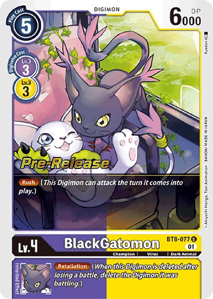 BlackGatomon [BT8-077] [New Awakening Pre-Release Cards] | Cracking-Singles