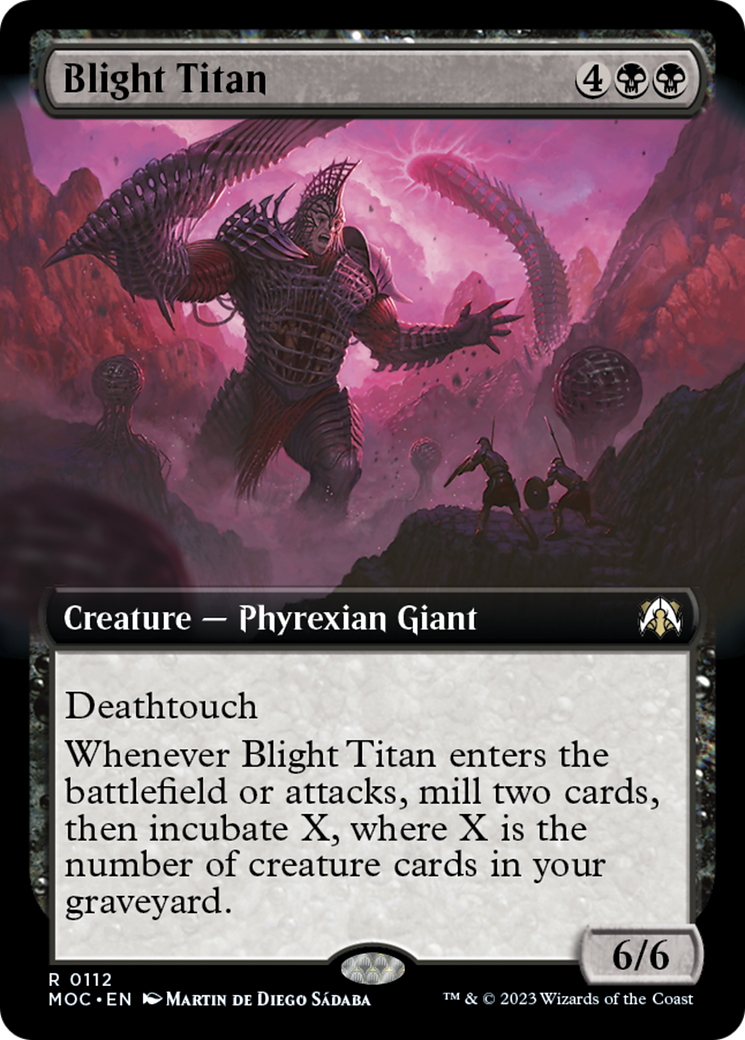 Blight Titan (Extended Art) [March of the Machine Commander] | Cracking-Singles